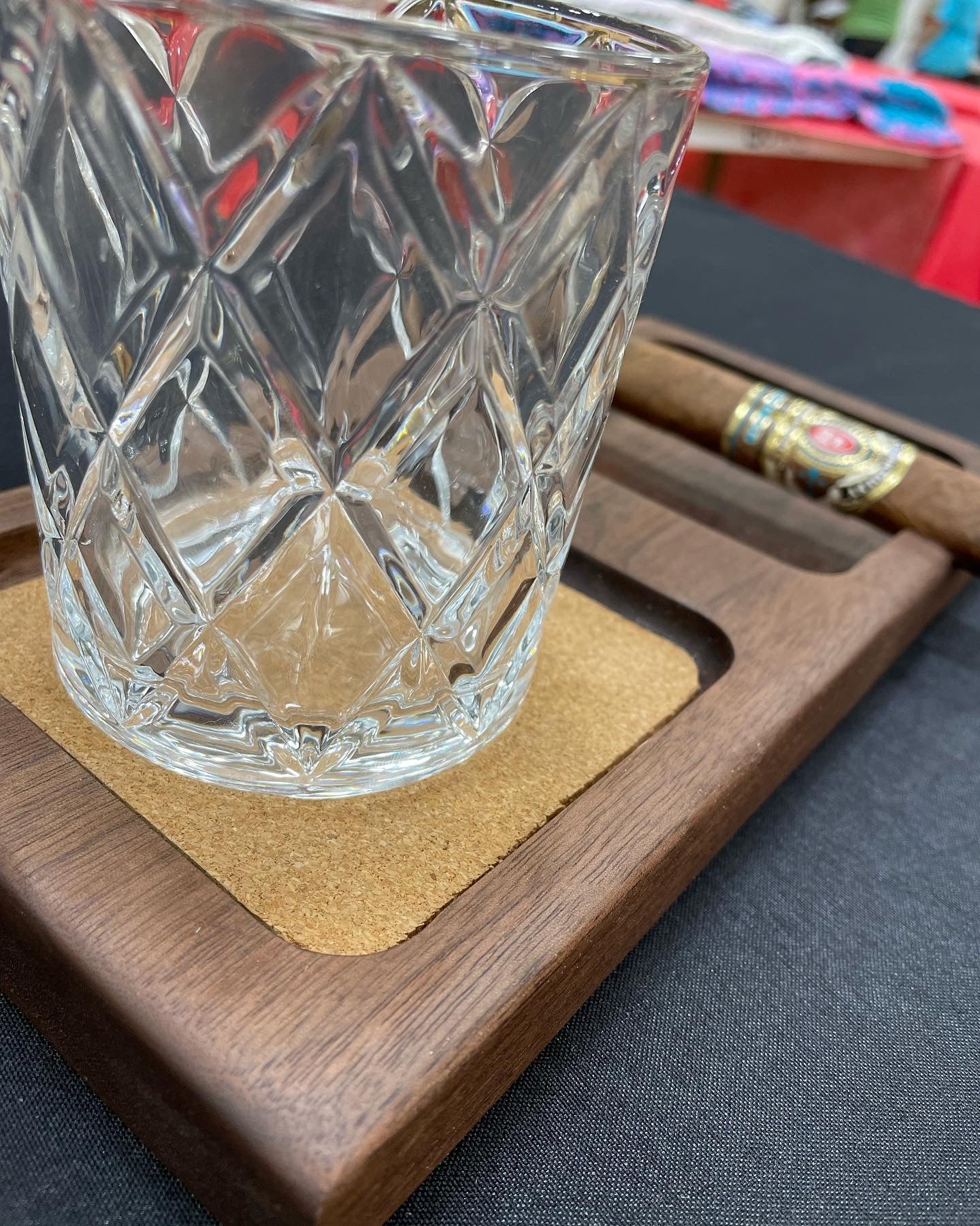 Whiskey and Cigar Tray