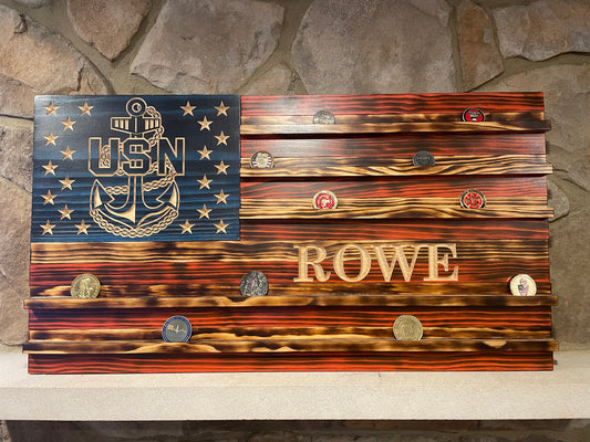 American Pride Challenge Coin Display