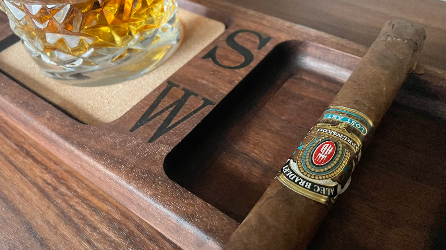 Whiskey and Cigar Tray