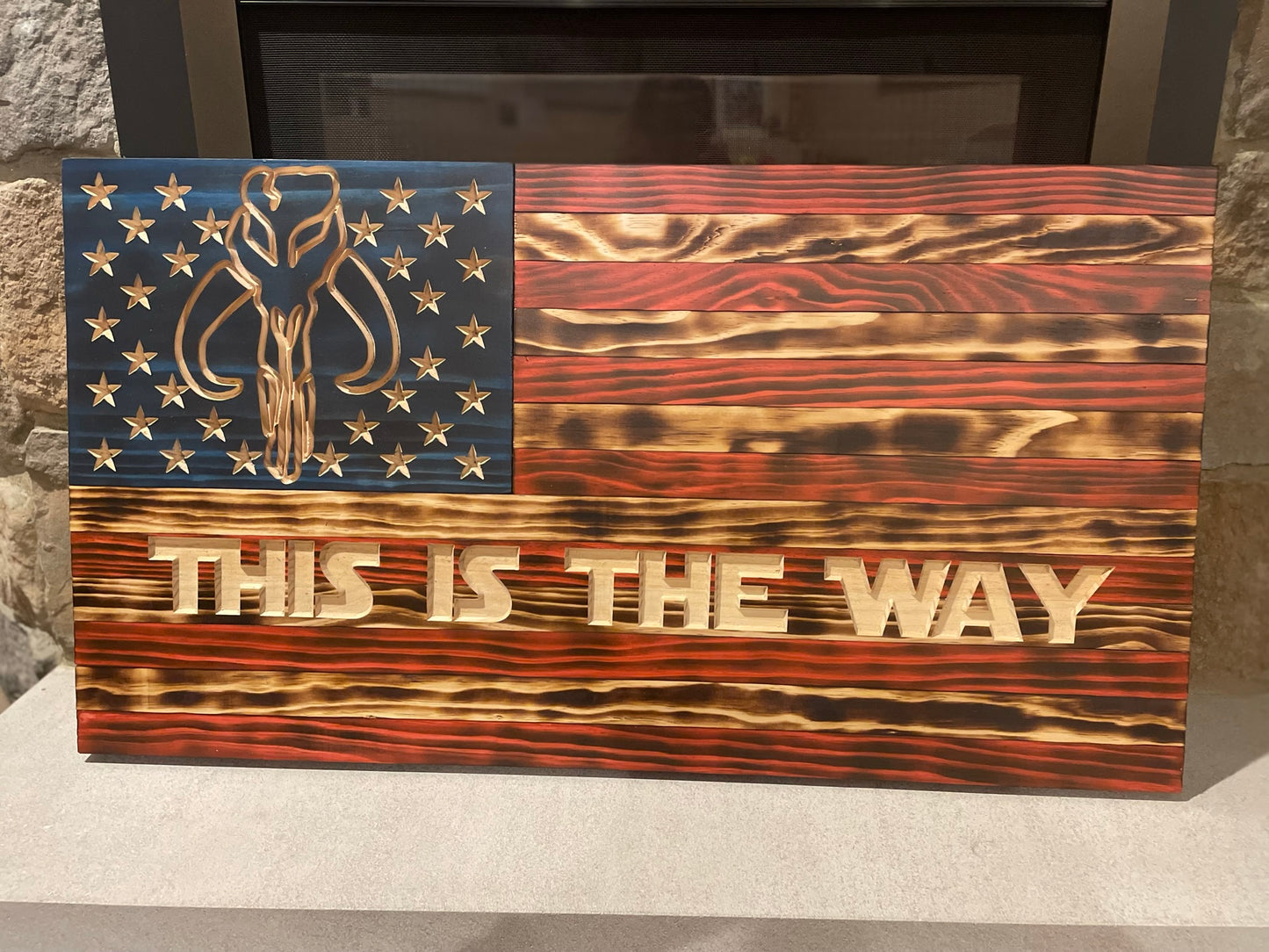 Custom Wooden Flag