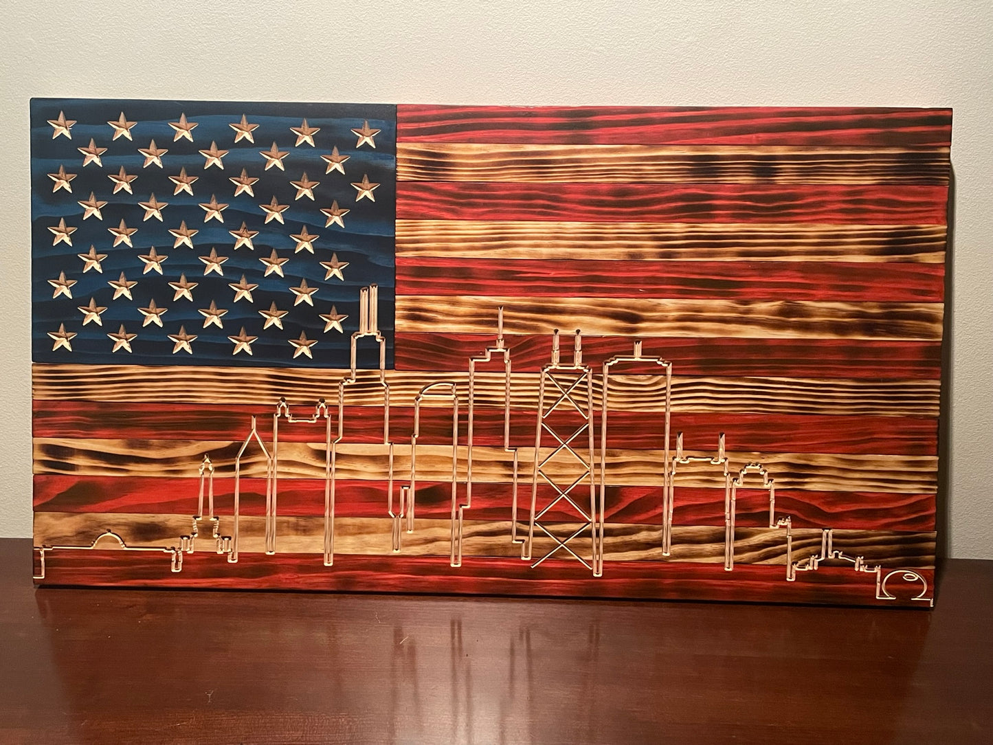 Custom Wooden Flag