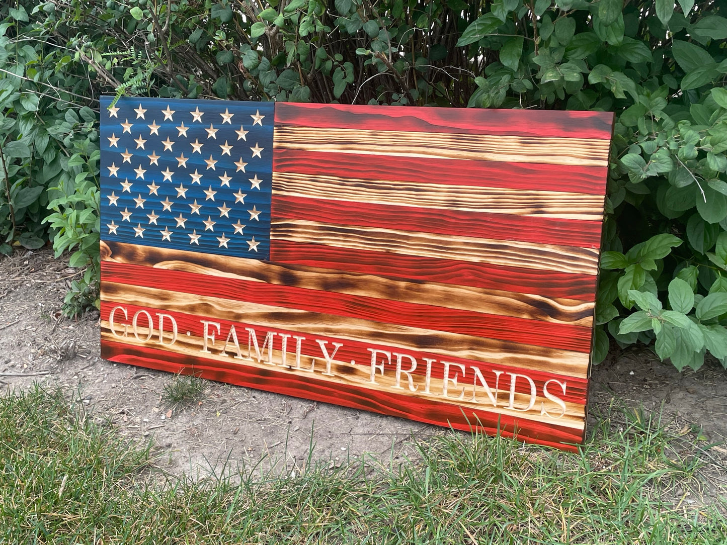 Custom Wooden Flag